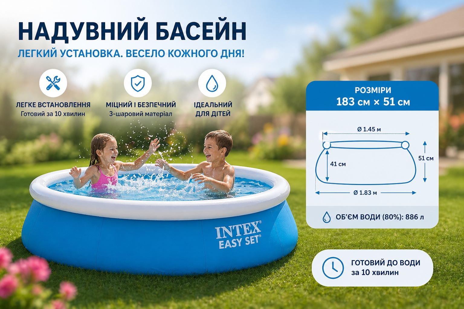 Фото басейну Intex 2